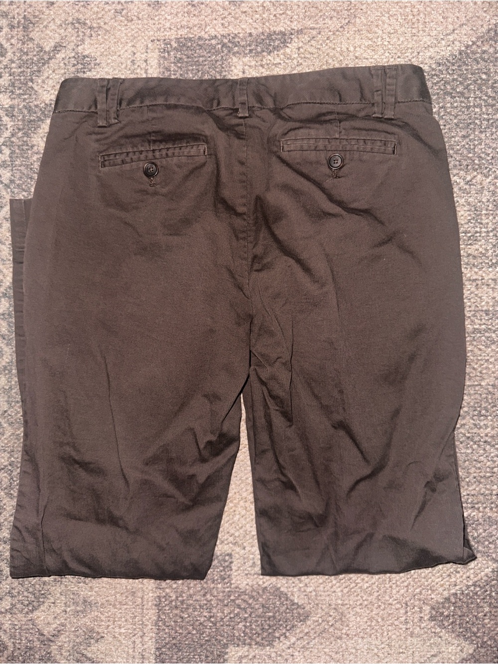 GAP Women's Ankle-Length Cropped Pants in Dark Brown - Picture 3 of 6